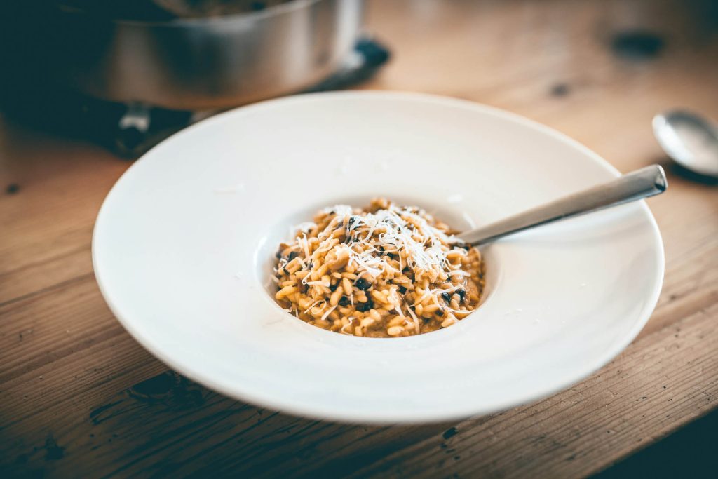 A plate of risotto