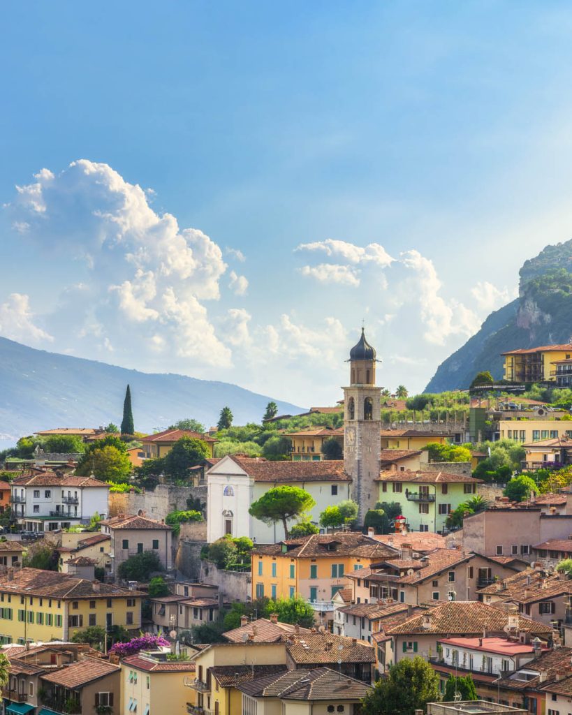 The church and village of Limone sul Garda