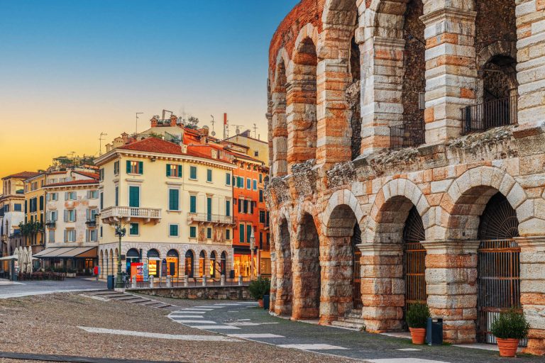The Arena of Verona at sunset